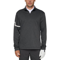 J. Lindeberg Heath Strike Golf Mid -Layer - Asphalt/Schwarze Melange
