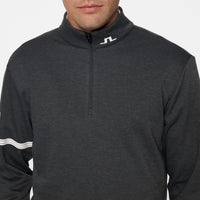 J. Lindeberg Heath Strike Golf Mid -Layer - Asphalt/Schwarze Melange