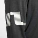 J. Lindeberg Heath Strike Golf Mid -Layer - Asphalt/Schwarze Melange