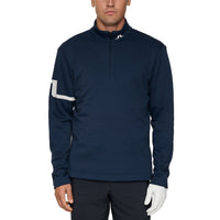 J. Lindeberg Heath Strike Golf Mid -Layer - Navy Melange