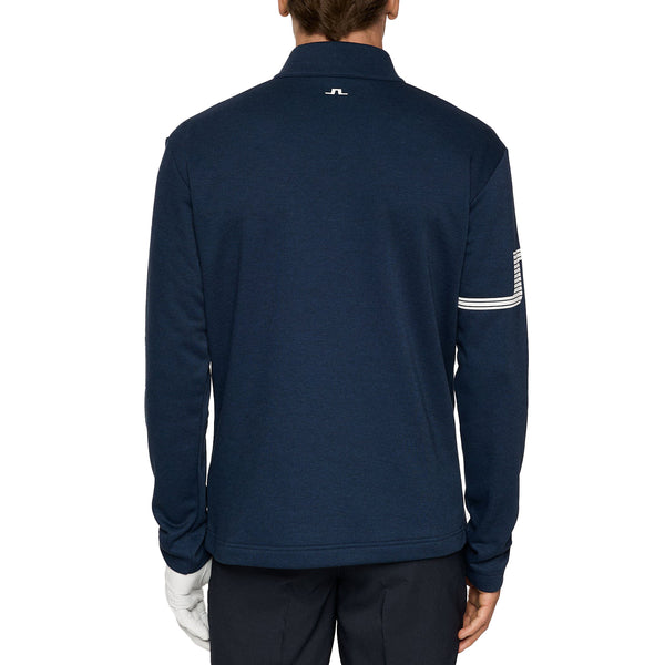 J. Lindeberg Heath Strike Golf Mid -Layer - Navy Melange