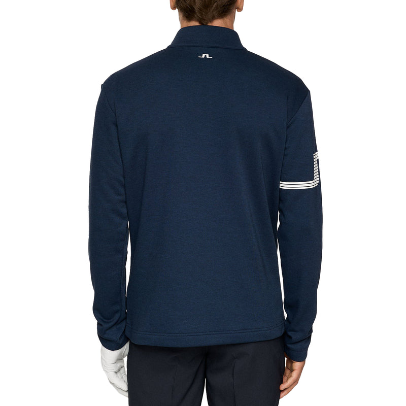 J. Lindeberg Heath Strike Golf Mid -Layer - Navy Melange