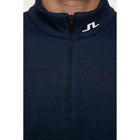 J. Lindeberg Heath Strike Golf Mid -Layer - Navy Melange