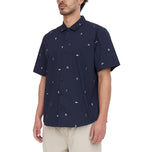 Huffer All Day OG Button-Down-Golfhemd – Marineblau