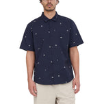 Huffer All Day OG Button-Down-Golfhemd – Marineblau
