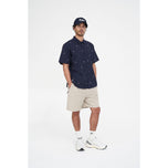 Huffer All Day OG Button-Down-Golfhemd – Marineblau
