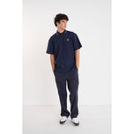 Huffer Check Par Golf Polo Shirt - Marine