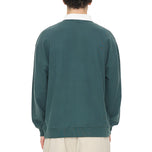 Huffer Rugby Pique Langarm-Golf-Poloshirt – Marineblau/Kreide