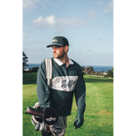 Huffer Rugby Pique Langarm-Golf-Poloshirt – Marineblau/Kreide