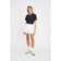 Huffer Birdie Plissee-Golfskort für Damen – Kreide/Marineblau