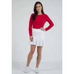 IBKUL Damen Flounce 16,5" Golf-Skort – Weiß
