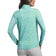 IBKUL Damen Josie Long Sleeve Zip Mock Neck – Türkis/Limette