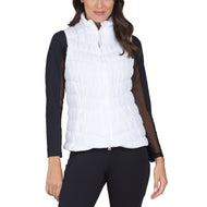 IBKUL Solide Golfweste für Damen – Weiß