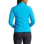 IBKUL Women's Solid Hybrid Puff Golf Jacket - Turquoise