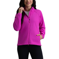 IBKUL 女式纯色魔法盾高尔夫夹克 - 亮粉色