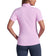 IBKUL Damen Solid Short Sleeve Zip Mock Neck – Candy Pink