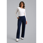IBKUL Women's Straight Leg Performance Golf Pant - Classic Navy