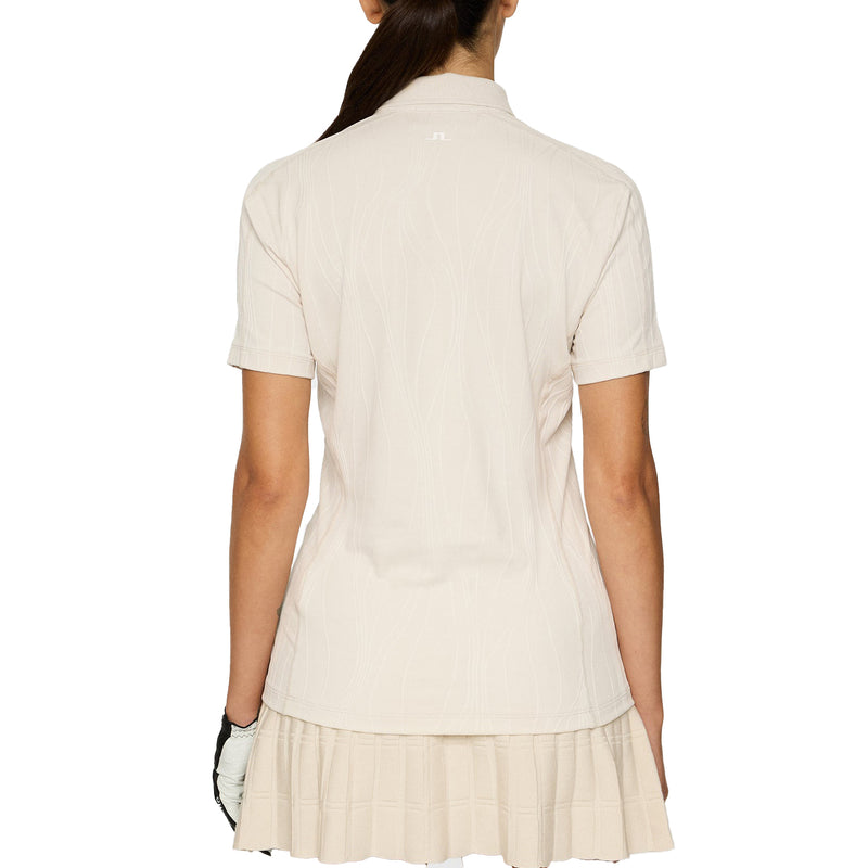 J. Lindeberg Women's Izara Golf Polo Shirt - Moonbeam