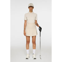 J.Lindeberg Women's Izara Golf Polo Shirt - Moonbeam
