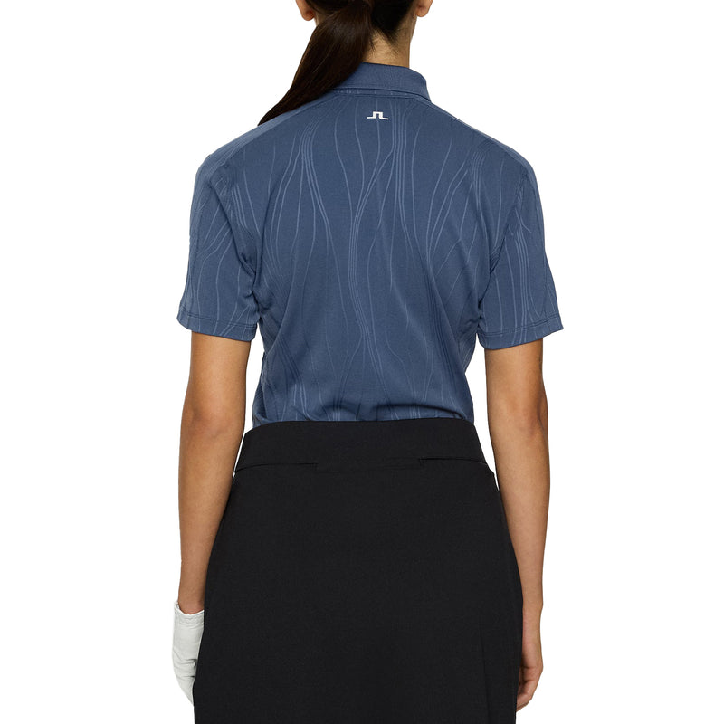 J. Lindeberg Women's Izara Golf Polo Shirt - Vintage Indigo