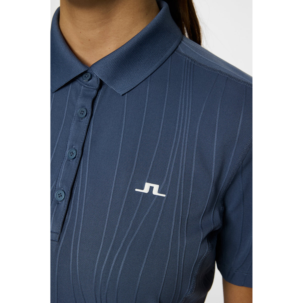 J. Lindeberg Women's Izara Golf Polo Shirt - Vintage Indigo
