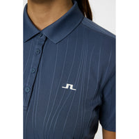J. Lindeberg Women's Izara Golf Polo Shirt - Vintage Indigo