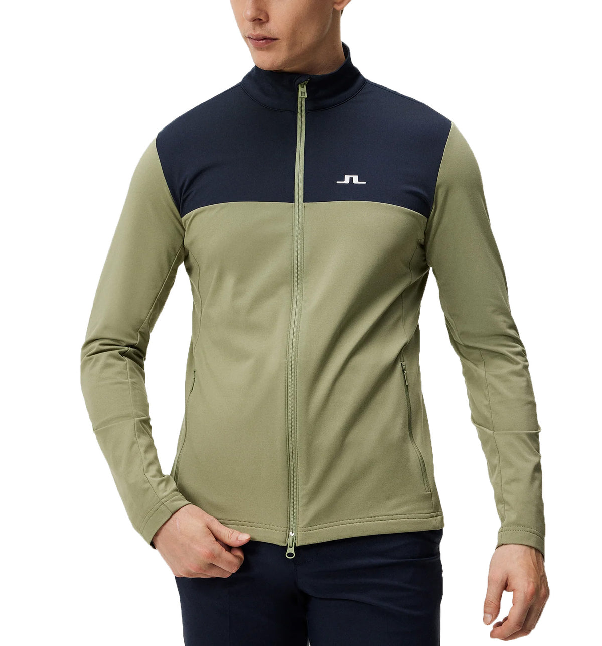 J. Lindeberg Banks Golf Mid -Layer - Ölgrün