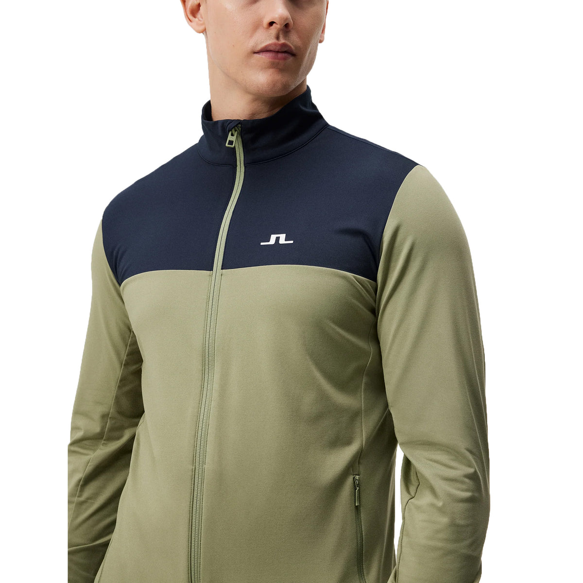 J. Lindeberg Banks Golf Mid -Layer - Ölgrün