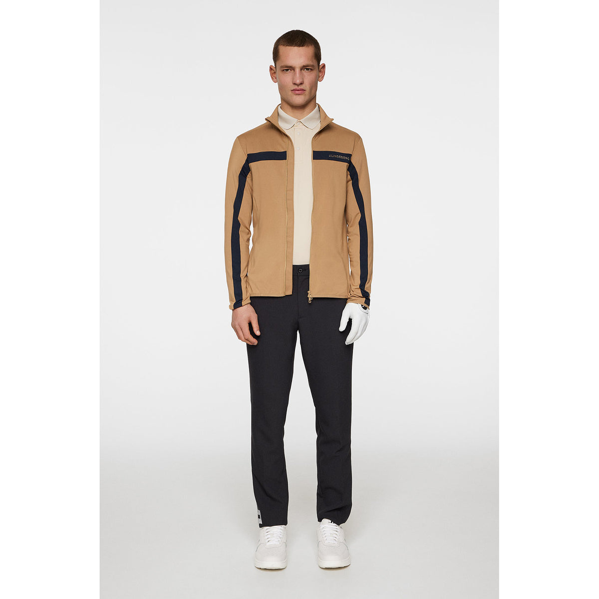 J. Lindeberg Jarvis Mid -Layer - Tigers Eye