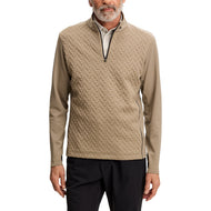 J.Lindeberg Lassy Quarter Zip Golf Midlayer - Brindle