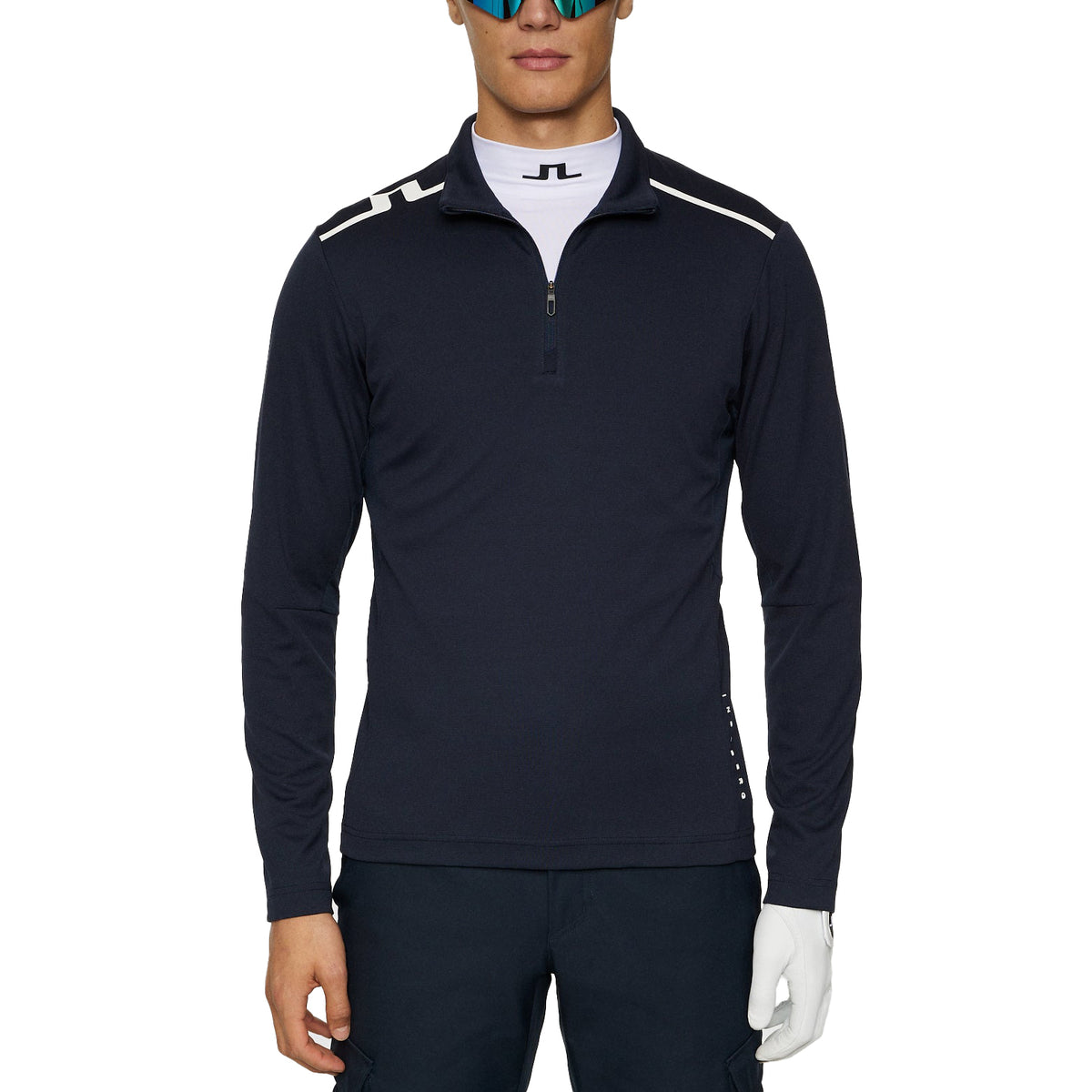 J.Lindeberg Leon Quarter Zip Mid -Layer - JL Navy