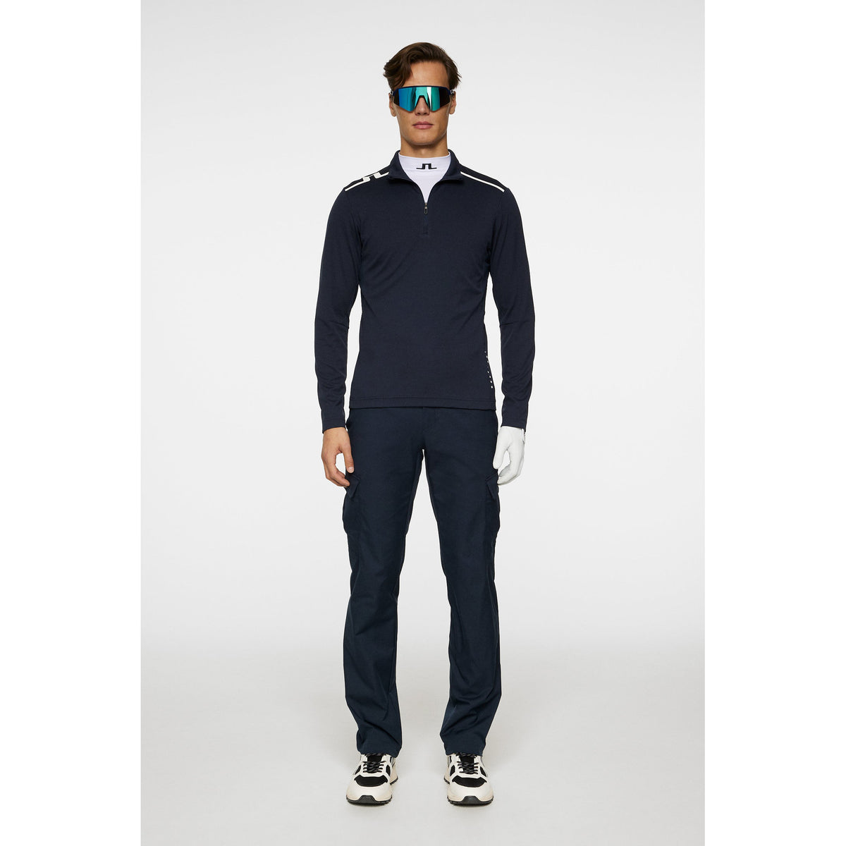 J.Lindeberg Leon Quarter Zip Mid -Layer - JL Navy