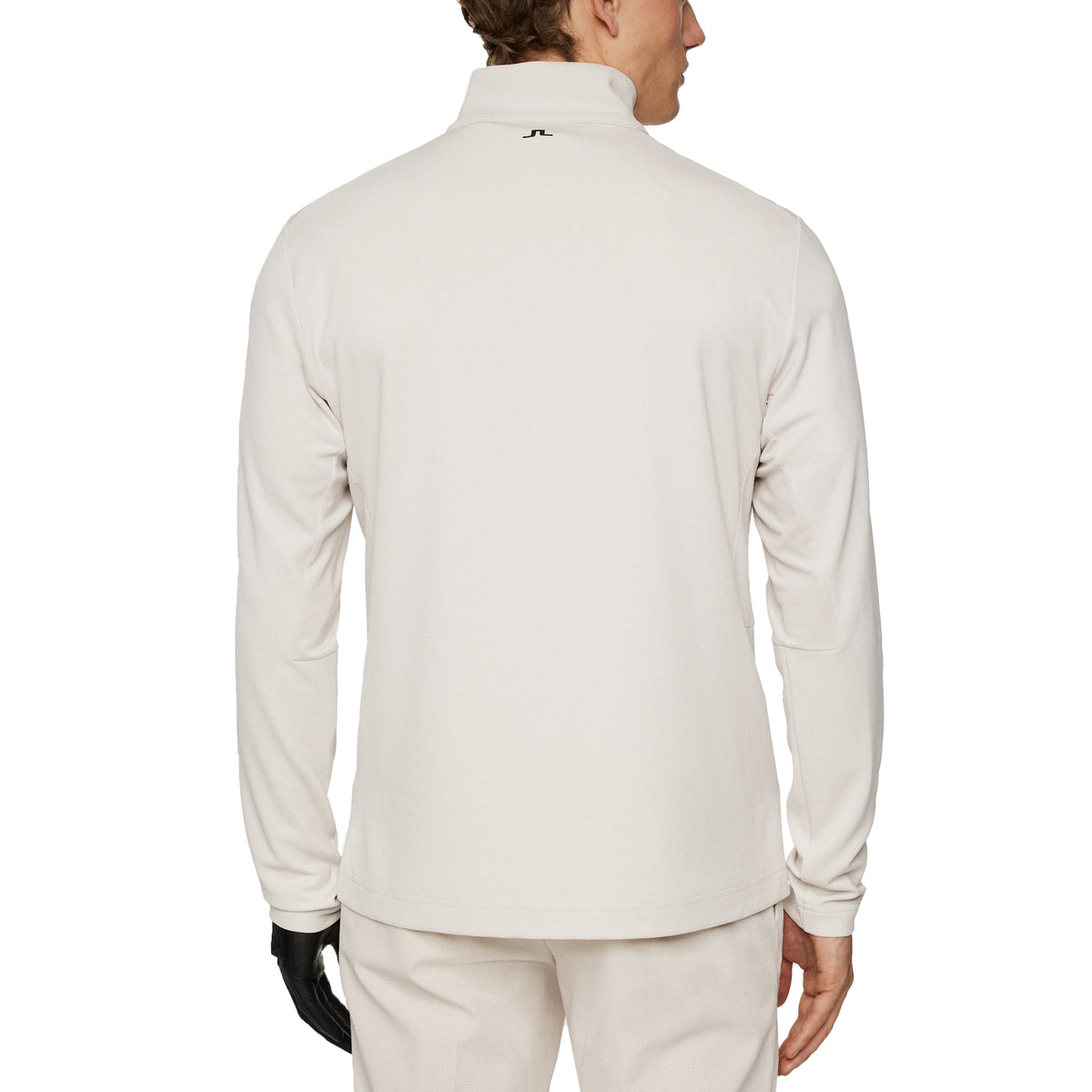 J. Lindeberg Leon Quarter Zip Mid -Layer - Moonbeam