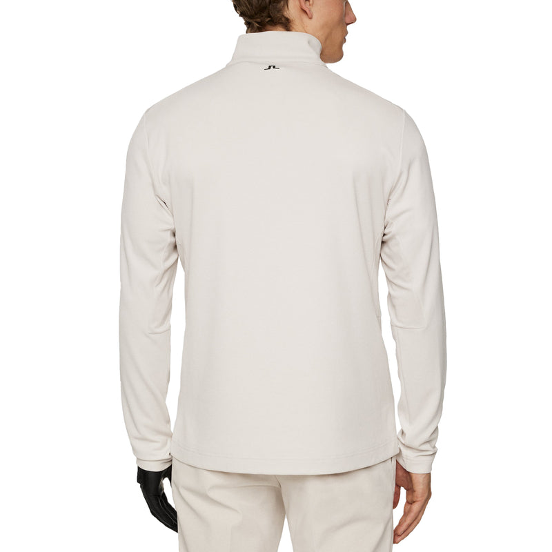 J. Lindeberg Leon Quarter Zip Mid -Layer - Moonbeam