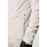 J. Lindeberg Leon Quarter Zip Mid -Layer - Moonbeam