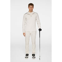 J. Lindeberg Leon Quarter Zip Mid -Layer - Moonbeam