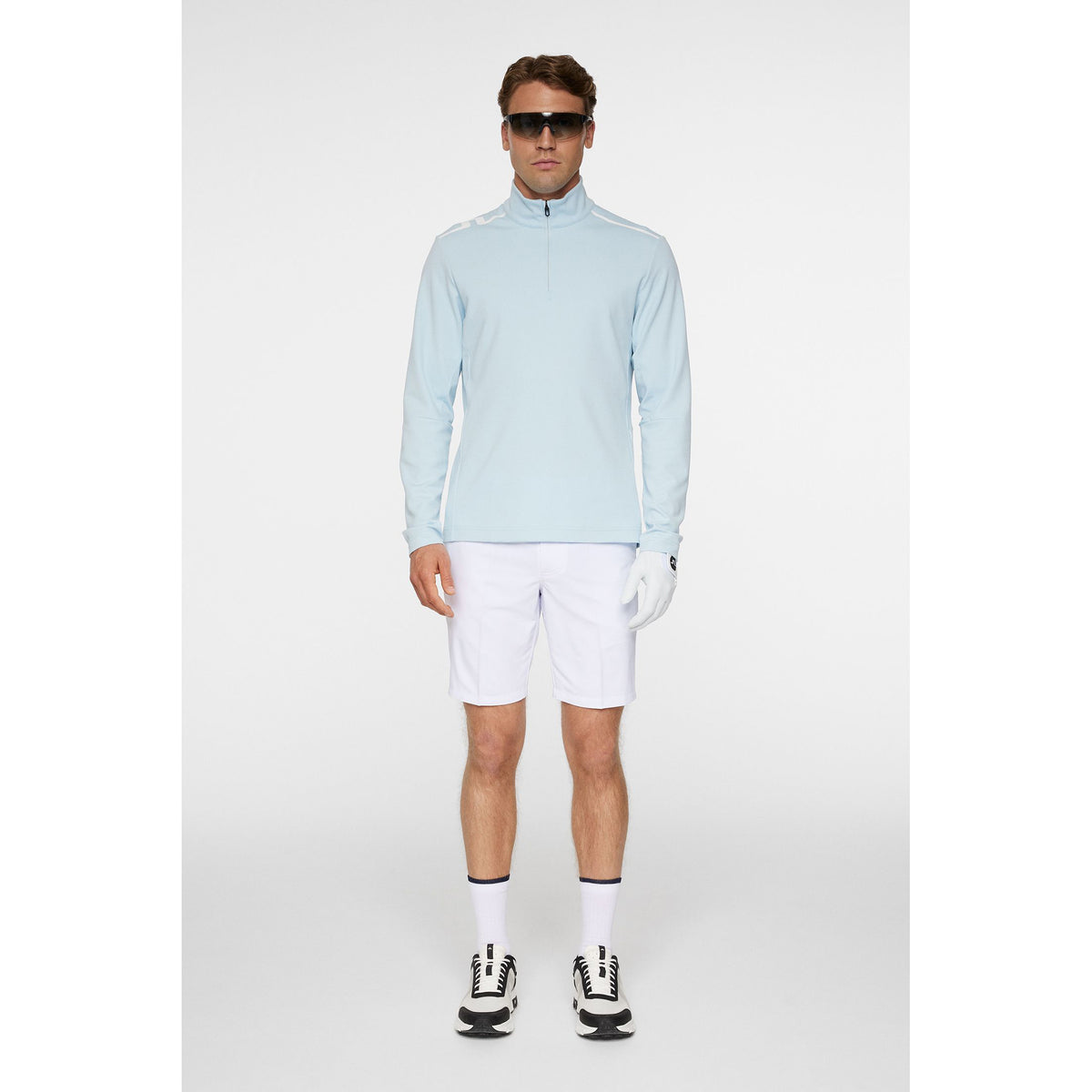 J. Lindeberg Leon Quarter Zip Mid -Layer - Winterhimmel