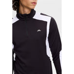 J.Lindeberg Lukas Quarter Zip Golf Mid-Layer – Schwarz