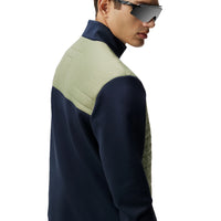 J. Lindeberg Martino Quilt Hybrid Wasserschutzgolfjacke - Ölgrün