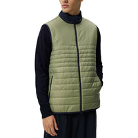 J. Lindeberg Martino Quilt Hybrid Golfweste - Ölgrün