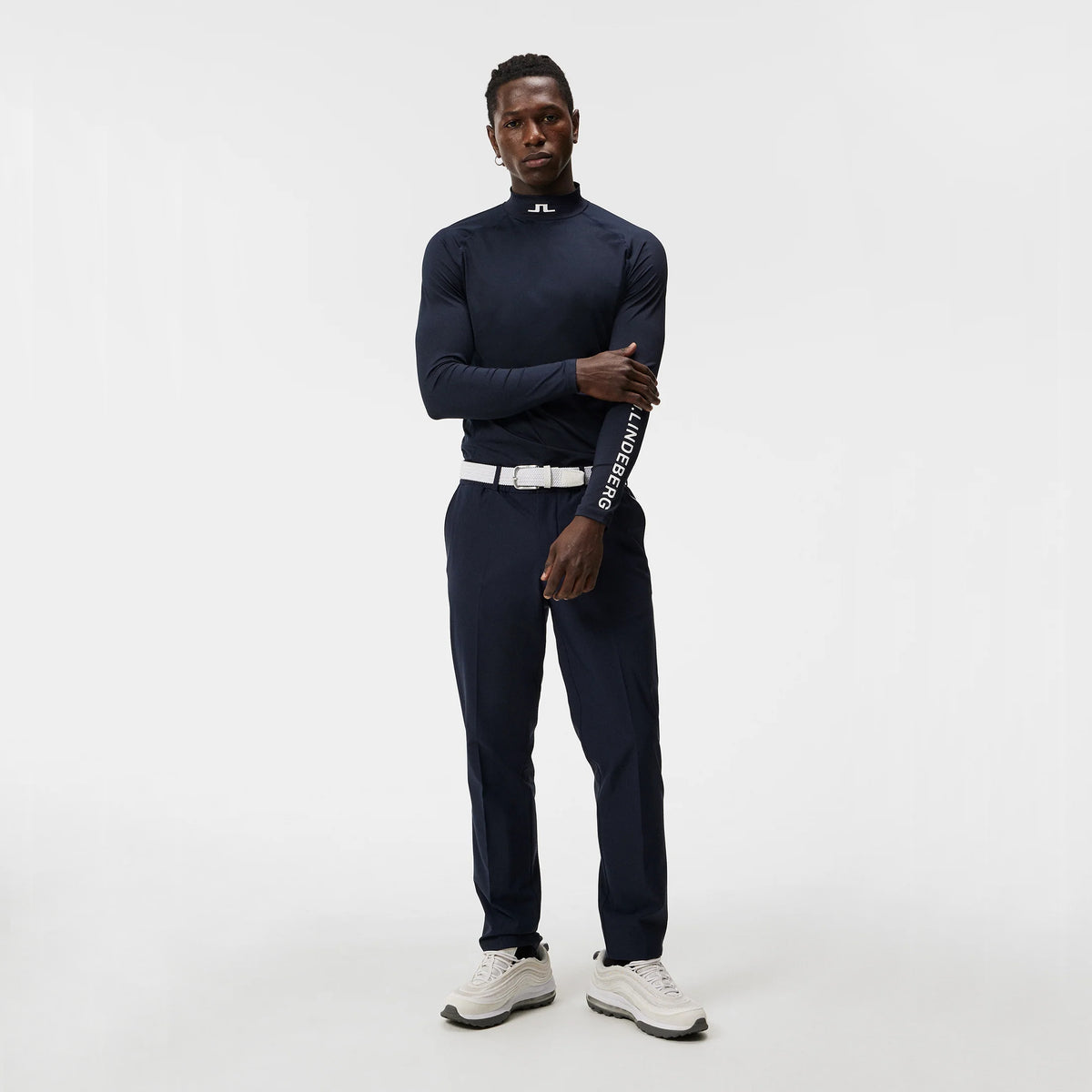 J.Lindeberg Stuart Streifengolfhose - JL Navy