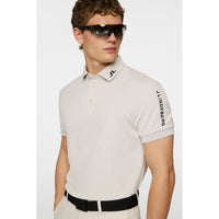J. Lindeberg Tour Tech Polo Golf Shirt - Moonbeam