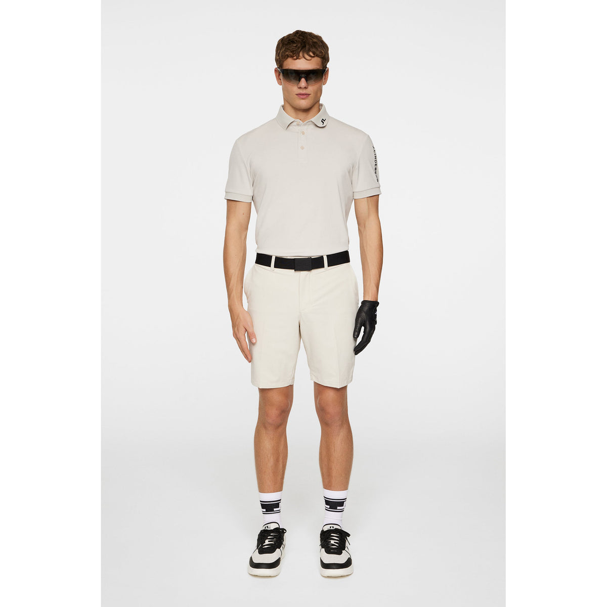 J. Lindeberg Tour Tech Polo Golf Shirt - Moonbeam