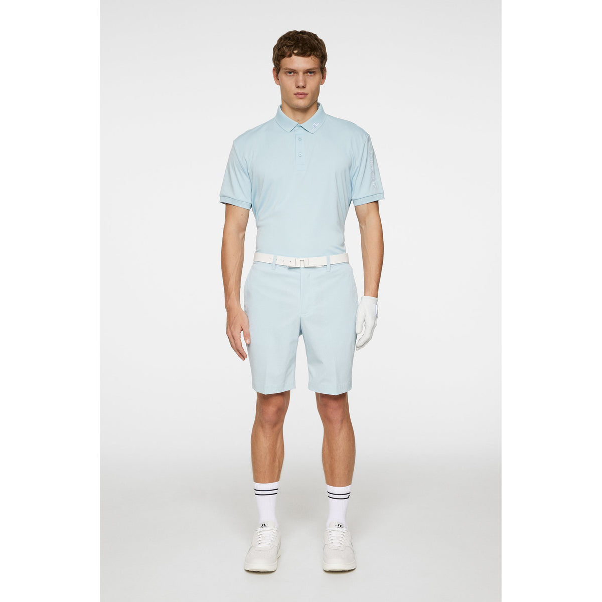 J. Lindeberg Tour Tech Polo Golf Shirt - Winter Sky