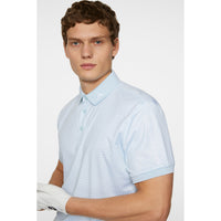 J. Lindeberg Tour Tech gedrucktes Golf Polo -Shirt - Winter Sky