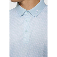 J. Lindeberg Tour Tech gedrucktes Golf Polo -Shirt - Winter Sky