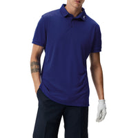 J. Lindeberg Tour Tech Polo Golf Shirt - Clematis Blau
