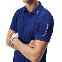 J. Lindeberg Tour Tech Polo Golf Shirt - Clematis Blau