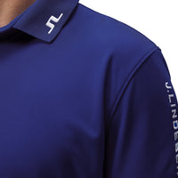 J. Lindeberg Tour Tech Polo Golf Shirt - Clematis Blau
