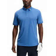 J.Lindeberg Tour Tech Golf-Poloshirt mit normaler Passform – Federal Blue